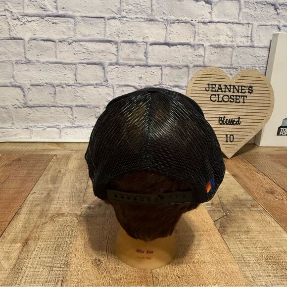 Rare Aviator Nation Trucker Hat Surf Venice Malibu Black Snapback Hat Cap main image 8